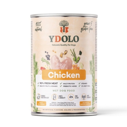 YDOLO Chicken - kurczak i ryby - mokra karma dla psa (400g) YDOLO Chicken - kurczak i ryby - mokra karma dla psa (400g)