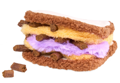 Zippy Paws Snufflerz - PB&J Sandwich - zabawka węchowa dla psa kanapka masło orzechowe i dżem