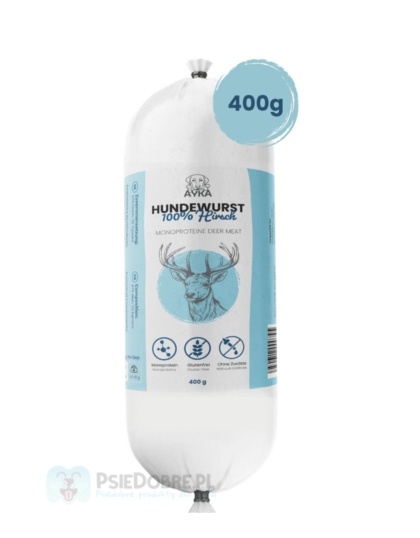 Ayka - kiełbasa treningowa dla psa - jeleń - 400g