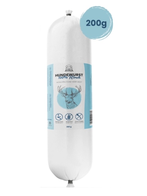 Ayka - kiełbasa treningowa dla psa - jeleń - 200g
