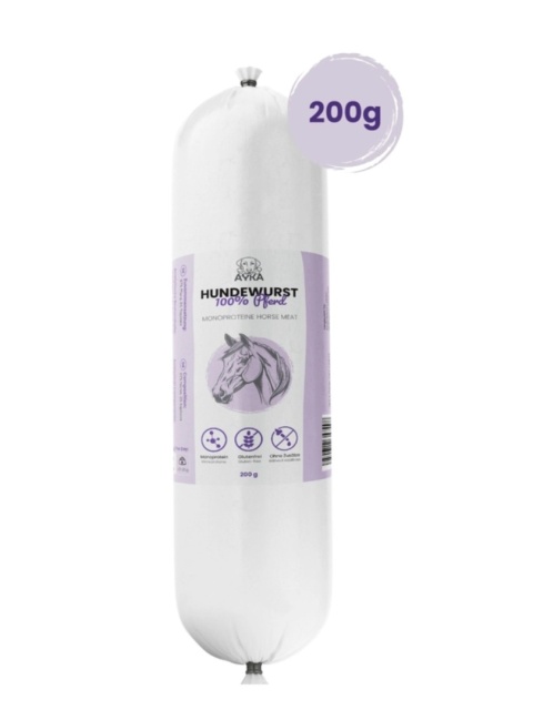 Ayka – kiełbaska treningowa dla psa - konina - 200g