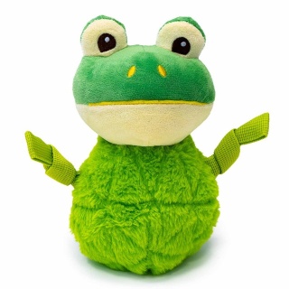 BUBA Frogi rechocząca i szeleszcąca pluszowa żaba - zabawka dla psa