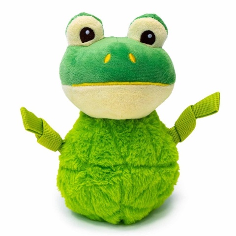 BUBA Frogi rechocząca i szeleszcąca pluszowa żaba - zabawka dla psa