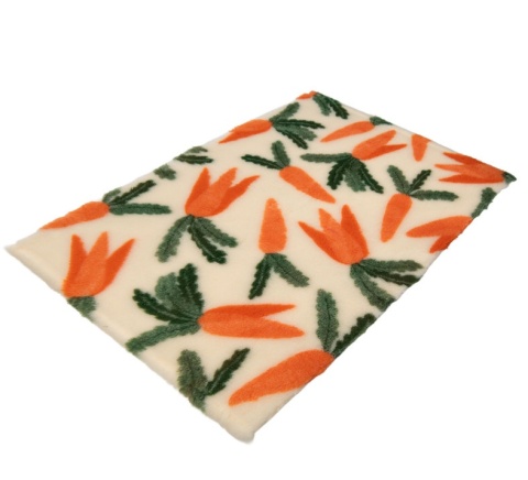 BUBA Legowisko antypoślizgowe DRY BED 28 mm marchewki – 75 × 50 cm
