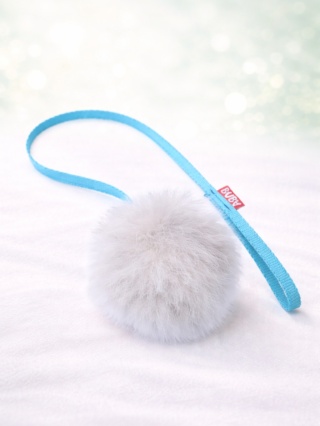 BUBA Szarpak OWCA mini z rączką naturalny szarpak dla kota lub małego psa z futra owcy