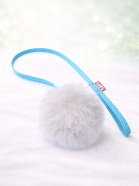 BUBA Szarpak OWCA mini z rączką naturalny szarpak dla kota lub małego psa z futra owcy