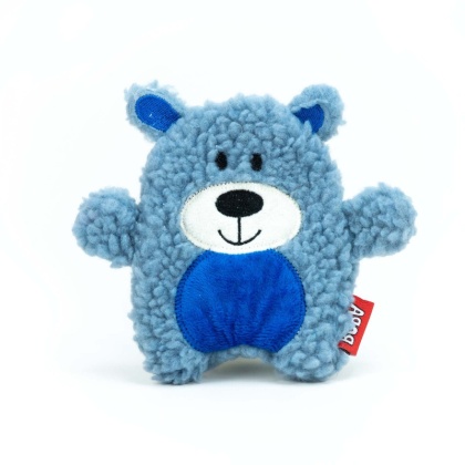 BUBA Teddy niebieski pluszak dla psa bez piszczałki i bez wypełnienia