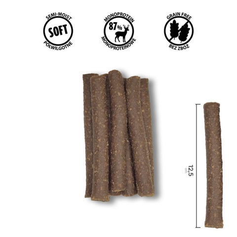 BUBAlicious Daily – miękkie paluchy dla psa JELEŃ 90g