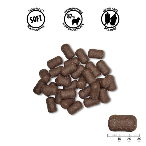 BUBAlicious Daily miękkie serdelki  dla psa 60g JAGNIĘCINA