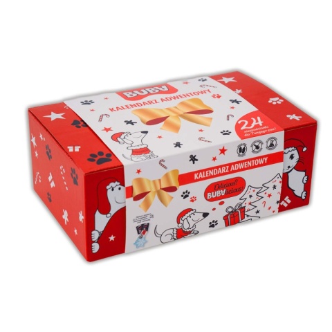 BUBAlicious More Meat PREMIUM – Kalendarz adwentowy dla psa 2024 | 22 przysmaki + gryzak + zabawka