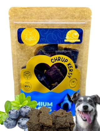 BaffiDi ChrupKersy dla psa – dziczyzna z liofilizowaną borówką amerykańską 90 g