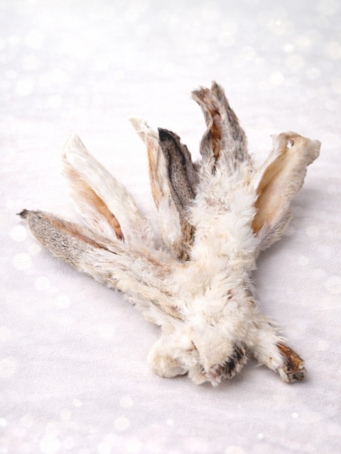 Balto suszone ucho królika z futrem 3szt.