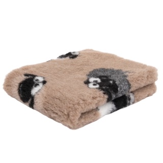 Blovi DryBed A+ - antypoślizgowe posłanie, legowisko dla zwierząt - beżowe w owieczki - 100x75cm