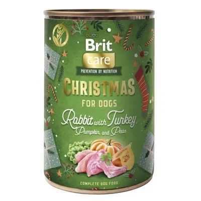 Brit Care Christmas – królik z indykiem i dynią – świąteczna karma dla psa 400 g