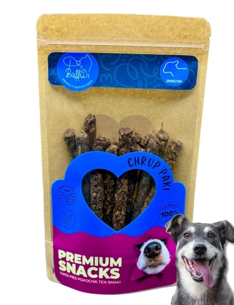 ChrupPaki dla psa - paluszki mięsne - jagnięcina 100g