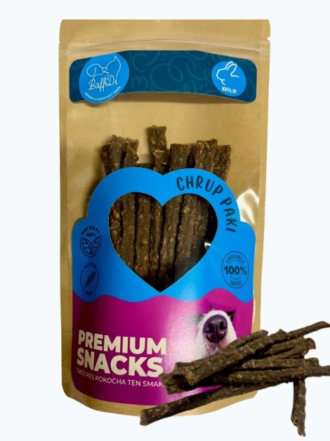 ChrupPaki dla psa - paluszki mięsne królik 100g