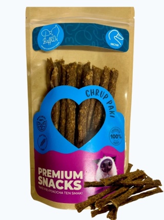 ChrupPaki dla psa - paluszki mięsne z kaczki 100g
