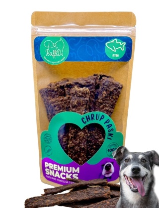 ChrupPaski dla psa - paski mięsne - flądra/dorsz 100g