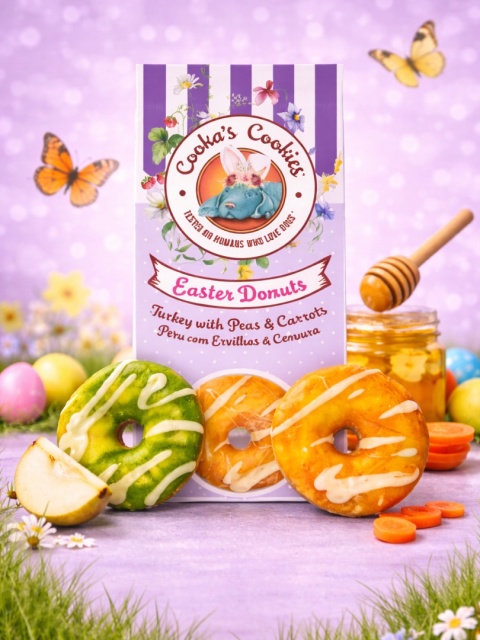 Cooka's Cookies Easter Donuts – wielkanocne donuty dla psa