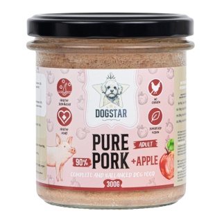 DOGSTAR Pure Pork – karma mokra dla psa wieprzowina z jabłkiem 300 g
