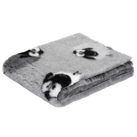 DRY BED - antypoślizgowy - szare owieczki - 100x75 cm