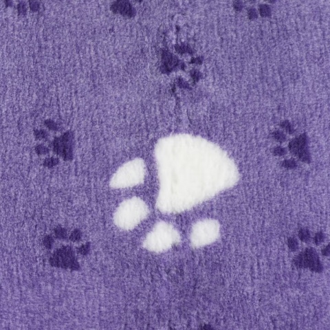 DryBed A+ – antypoślizgowe posłanie dla zwierząt – fioletowo-białe 75 × 50 cm
