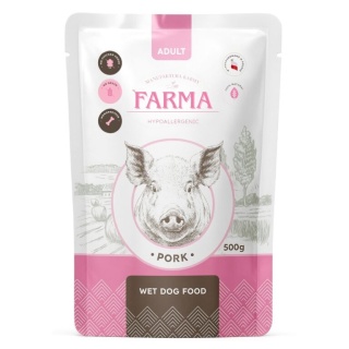 FARMA Manufaktura Wieprzowina 500g – Saszetka Karma Premium dla Psów Dorosłych