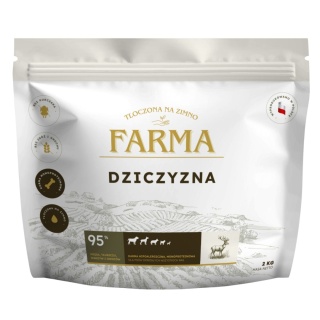 Farma – karma sucha dla psa tłoczona na zimno Dziczyzna 2kg