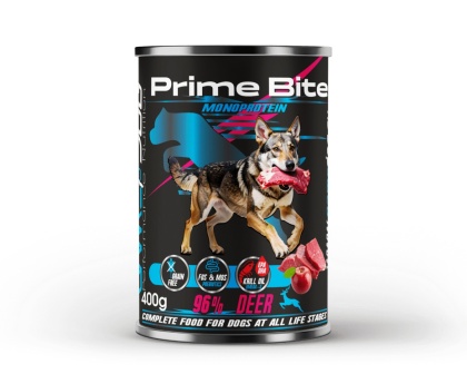 Game Dog – Jeleń z jabłkiem – Karma mokra dla psa Prime Bite 400 g