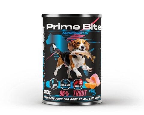 Game Dog – Pstrąg z batatem Karma mokra dla psa Prime Bite 400g