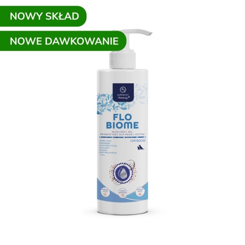 Hippovet Pharmacy FloBiome – emulsja probiotyczna dla psów i kotów 250 ml