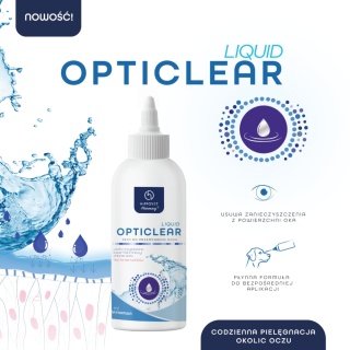 Hippovet Pharmacy – OptiClear Liquid – płyn do przemywania oczu dla małych i dużych zwierząt 200 ml
