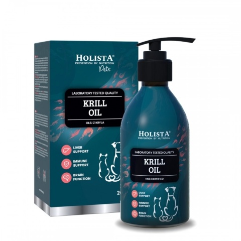 HolistaPets Krill Oil 200ml Olej z Kryla dla psa