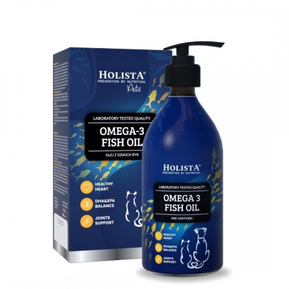 HolistaPets Omega3 Rybny olej dla psa 500ml