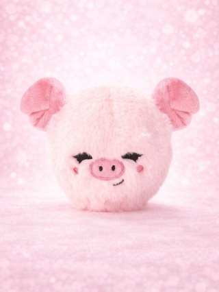 HugSmart - Farm Friendz - Pig Ball - zabawka i piłka 2w1 - świnka - 12cm