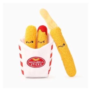 HugSmart - Food Party - Mozzarella Sticks 26cm - Pluszowa zabawka dla psa
