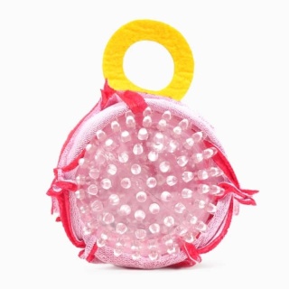 HugSmart – Woof Love – Vday Ring 13 cm Zabawka dla psa z piłką jeżową – zabawka i piłka 2w1