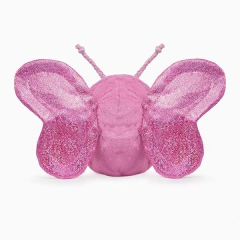 Hugsmart Puppy Garden Butterfly Ball – zabawka dla psa 2w1 z piłką - brokatowy motylek