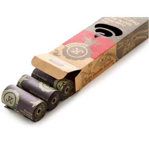 JK Animals BIO-degradable Poop Bags – biodegradowalne woreczki na psie odchody (6×15 szt.)