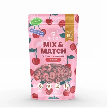 MIX & MATCH Wiśnia – liofilizowane przysmaki dla psa 15 g