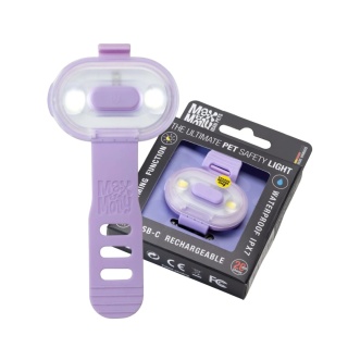 Max&Molly Matrix 2.0 Ultra LED – lampka dla psa pastelowy fiolet