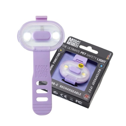 Max&Molly Matrix 2.0 Ultra LED – lampka dla psa pastelowy fiolet