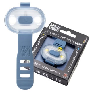 Max&Molly Matrix 2.0 Ultra LED – lampka dla psa pastelowy niebieski