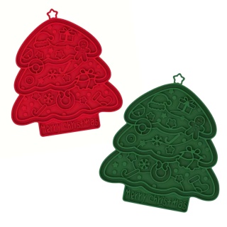 Mata do lizania w kształcie choinki - mix kolor