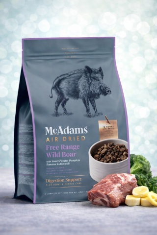 McAdams Air Dried Free Range Wild Boar – karma półwilgotna dla psa z dzikiem 400 g