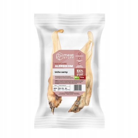 MeatStuff – ucho sarny – gryzak dla psa – 2 szt.