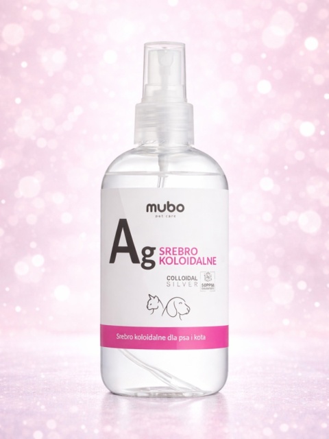 Mubo Colloidal Silver – srebro koloidalne dla psa i kota – 250 ml