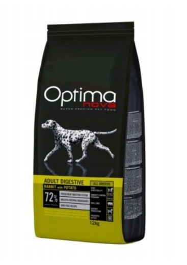 Optimanova Adult – Karma sucha dla psów z alergią i nietolerancją pokarmową – Królik 12 kg