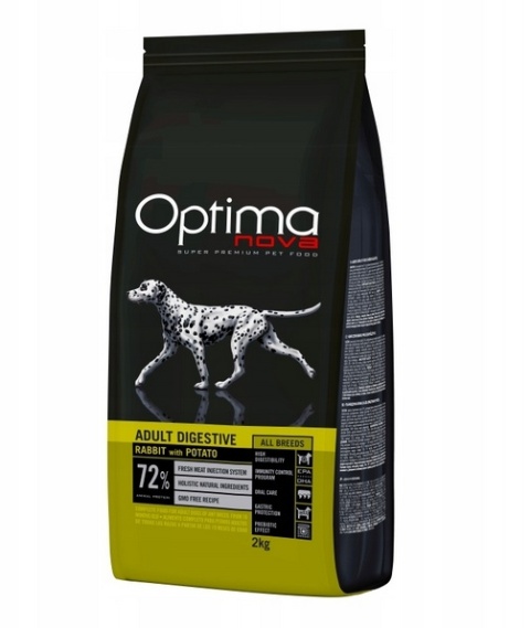 Optimanova Adult – Karma sucha dla psów z alergią i nietolerancją pokarmową – Królik 2 kg