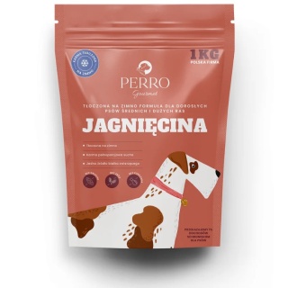 PERRO Gourmet Jagnięcina - karma tłoczona na zimno dla psów dorosłych średnich i dużych ras 1kg